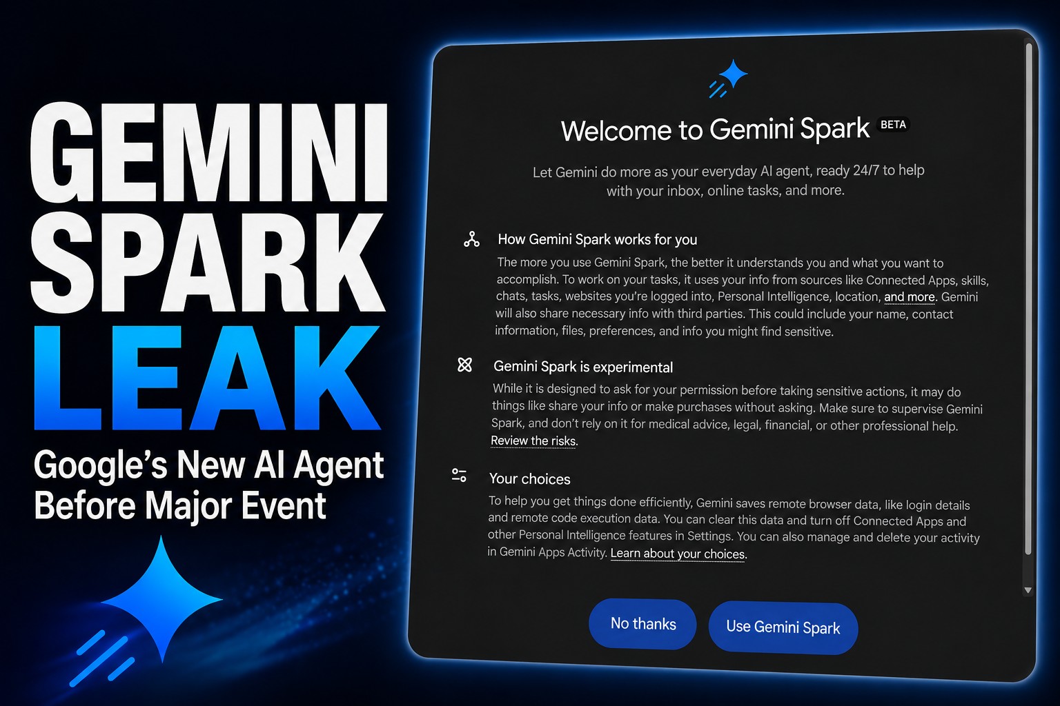 Google слил три модели за 4 дня до I/O — Spark Agent с твоими паролями, Omni вместо Veo, Gemini 3.5 не дотянет до Mythos